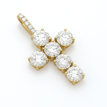 4.75CTW Lab Diamond Cross Pendant
