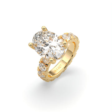 7CTTW Mia Oval Diamond Engagement Ring