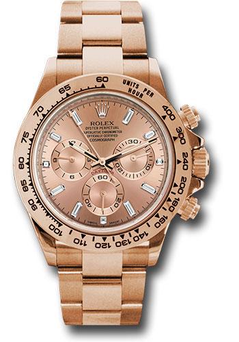 Rolex Everose Gold Cosmograph Daytona 40 Watch Pink Diamond Dial 116505 pbd