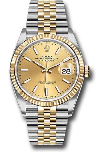 Rolex datejust 2024 36 gold diamond