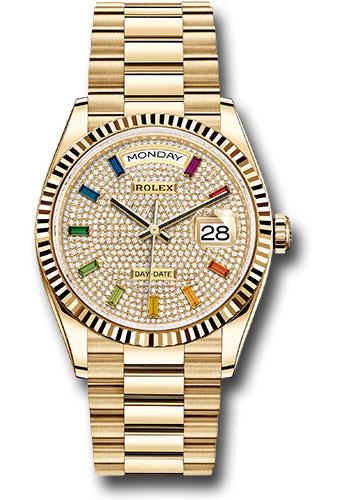 Rolex day date hot sale 36 rainbow