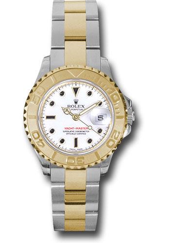 Rolex Yachtmaster Steel Yellow Gold Blue Dial Ladies Watch 169623 29 mm