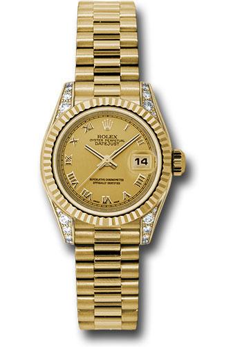 Rolex Lady-Datejust President |18K Yellow Gold| Diamond Bezel