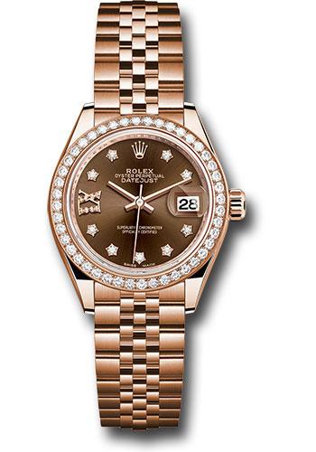 rolex oyster perpetual datejust rose gold diamond
