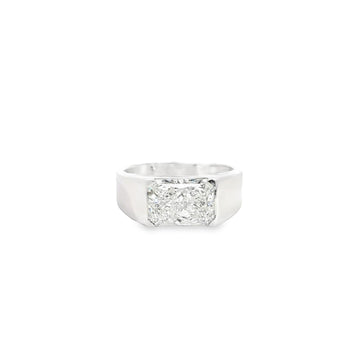 5CT Radiant Lab Diamond Mens Ring