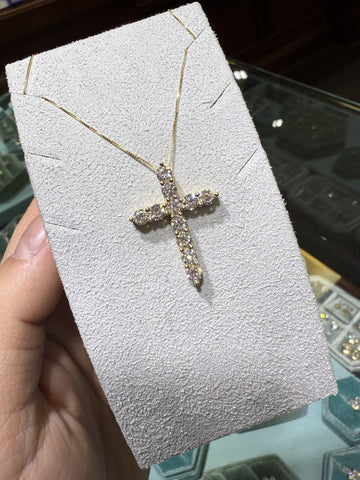 2ctw VS1 Diamond Cross Necklace