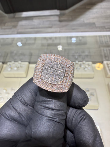 4CTW Mens Lab Diamond Ring VVS