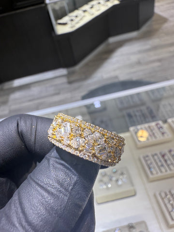 Mixed Shape Mens Diamond Band 2.5CTW VVS