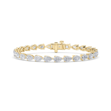 14KY 12ctw F+VS+ Lab Grown Diamond Bracelet