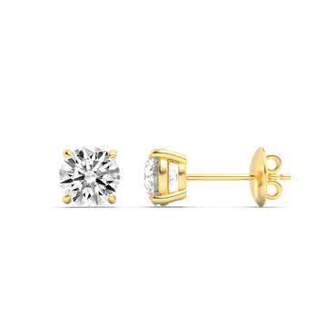 14KY 4ctw F+VS+ Lab Grown Diamond Earrings