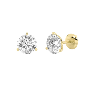 14KY 1ctw F+VS+ Lab Grown Diamond Earrings