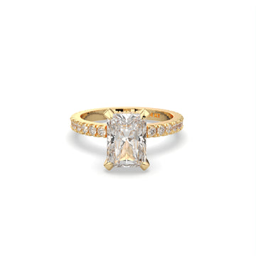 Lily Radiant Lab Diamond Engagement Ring