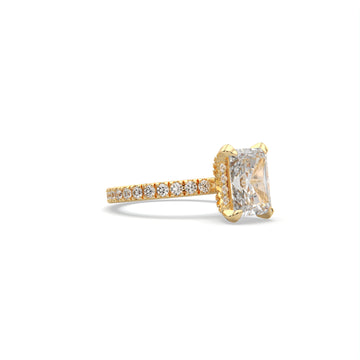 Lily Radiant Lab Diamond Engagement Ring