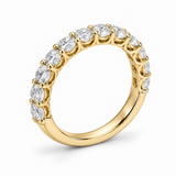 Round Three-Quarter Lab-Grown Diamond Eternity Ring — 4 CTW — 14K Yellow Gold — illustrative rendering
