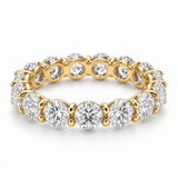 Round Floating Lab-Grown Diamond Eternity Ring — 6 CTW — 14K Yellow Gold — illustrative rendering