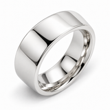 Men’s Signature 6mm Gold Wedding Band — white gold alternate angle, illustrative rendering