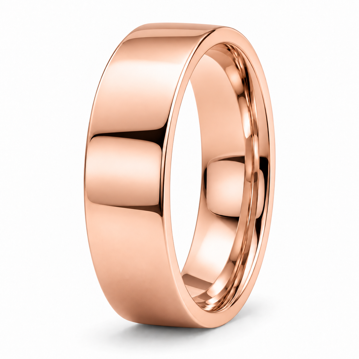 Men’s Signature 6mm Gold Wedding Band in 14K rose gold — illustrative product rendering