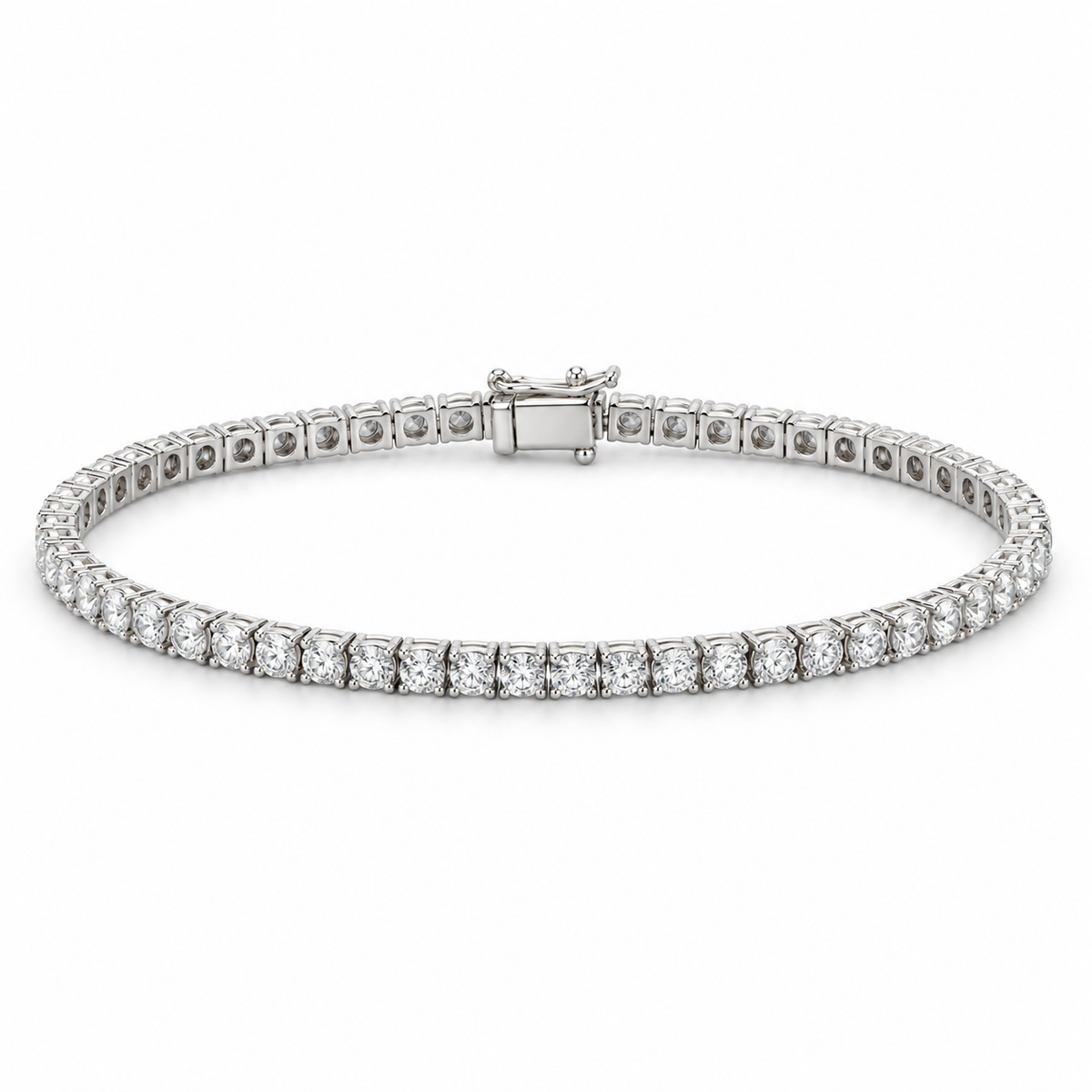 Men’s Essential Tennis Lab Diamond Bracelet — 1 CTW in 14K white gold — illustrative product rendering