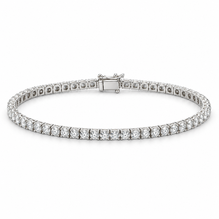 Men’s Essential Tennis Lab Diamond Bracelet — 1 CTW in 14K white gold — illustrative product rendering