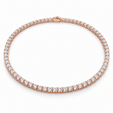 Men’s Classic Tennis Lab Diamond Necklace — 15 CTW in 14K rose gold — illustrative product rendering
