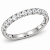 Men’s Asscher Lab Diamond Bangle — 10.75 CTW — 14K White Gold alternate angle — illustrative design rendering