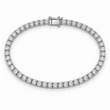Men’s Essential Tennis Lab Diamond Bracelet — 1 CTW — alternate angle — illustrative rendering