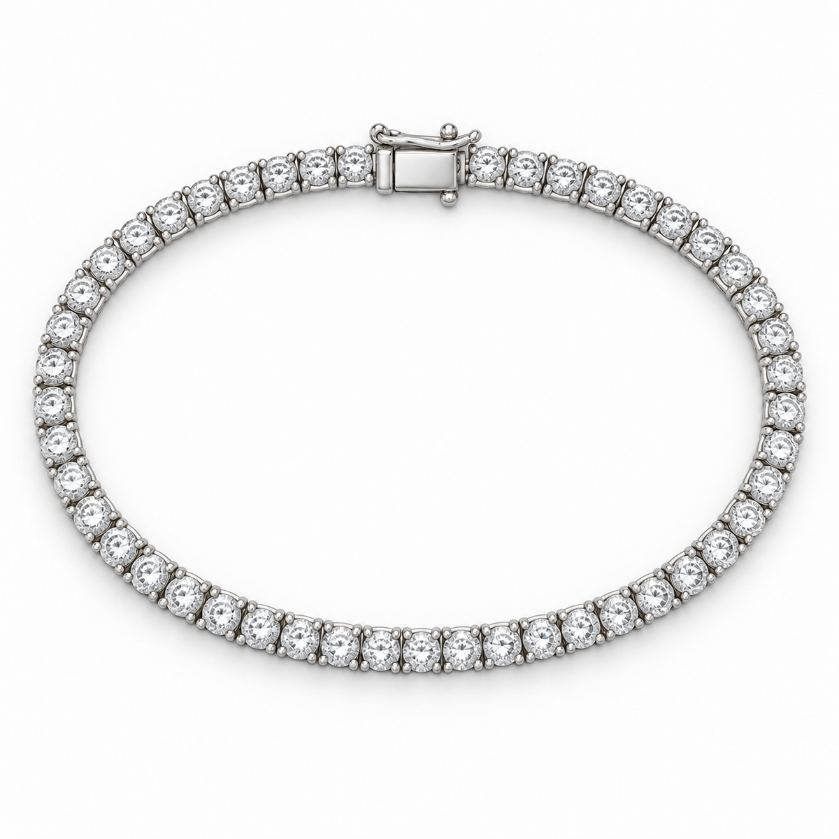 Men’s Essential Tennis Lab Diamond Bracelet — 1 CTW — alternate angle — illustrative rendering