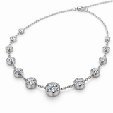 Bezel Station Lab Diamond Necklace — alternate close-up angle, illustrative design rendering