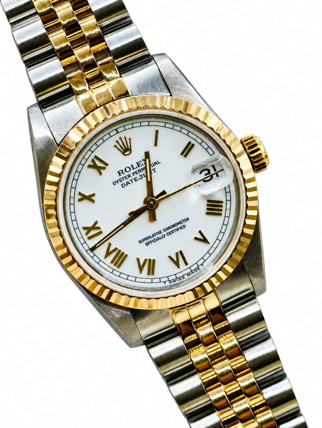 Rolex Datejust 68273 white Roman dial — view 1