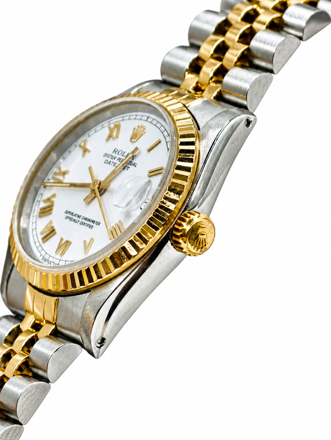 Rolex Datejust 68273 white Roman dial — view 3