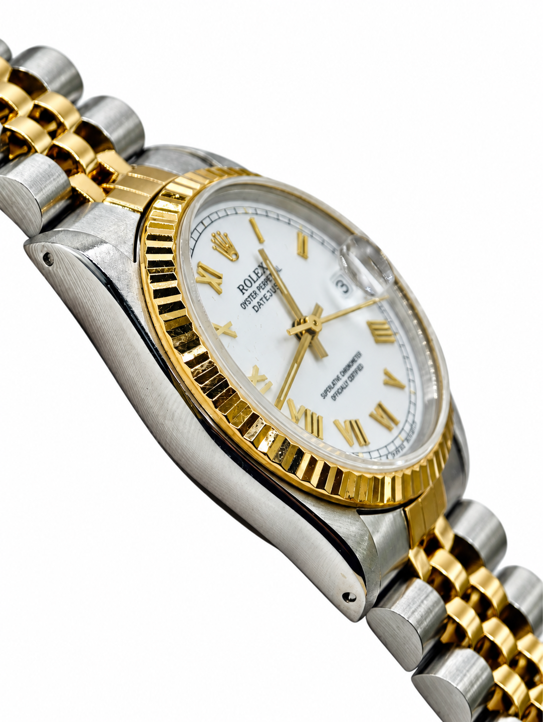 Rolex Datejust 68273 white Roman dial — view 4