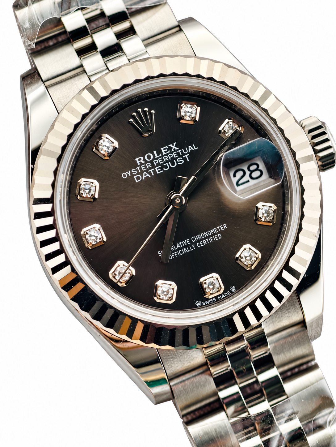 Rolex Lady-Datejust 279174 dark grey diamond — view 1