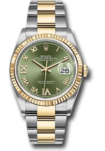 Rolex oyster perpetual datejust green clearance face