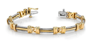 Chain Link Mens Cable Bracelet