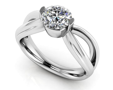 Endless Love Comfort Fit Lab-Grown Diamond Solitaire Ring
