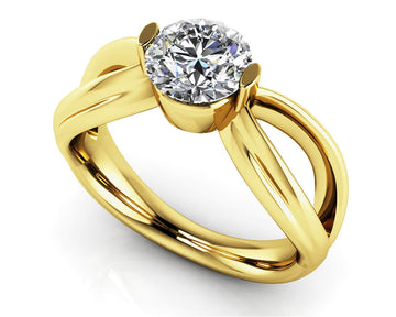 Endless Love Comfort Fit Lab-Grown Diamond Solitaire Ring