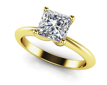 Infinite Love Princess Cut Lab-Grown Diamond Solitaire Engagement Ring