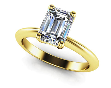 Classic Emerald Cut Lab-Grown Diamond Engagement Ring