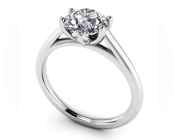 Modern Classic Round Lab-Grown Diamond Wedding Ring