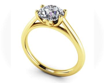 Modern Classic Round Lab-Grown Diamond Wedding Ring