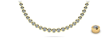 Brilliant Fire Graduated Lab-Grown Diamond Strand Necklace