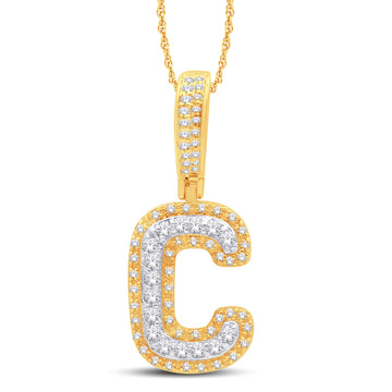 10KT Two Tone Initial 