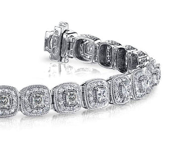 Grand Princess Cut Lab-Grown Diamond Bracelet