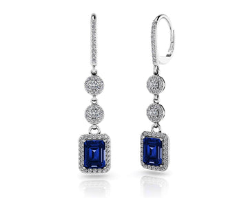 Extravagant Gemstone Drop Earrings