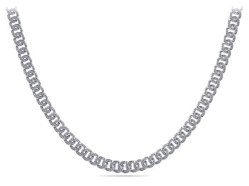 Graduated Swirl Lab-Grown Diamond Necklace