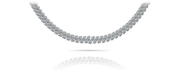 Slanted Lab-Grown Diamond Necklace