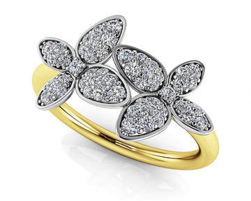 Sparkling Butterfly Lab-Grown Diamond Ring
