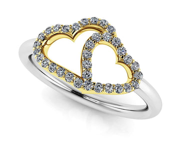 Loving Hearts Lab-Grown Diamond Ring