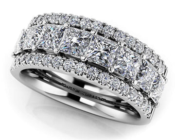 Luxurious Princess Cut Lab-Grown Diamond Frame Ring