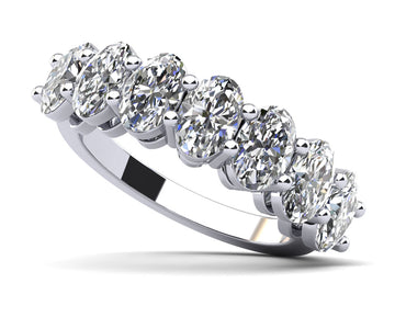 Oval Lab-Grown Diamond Anniversary Ring